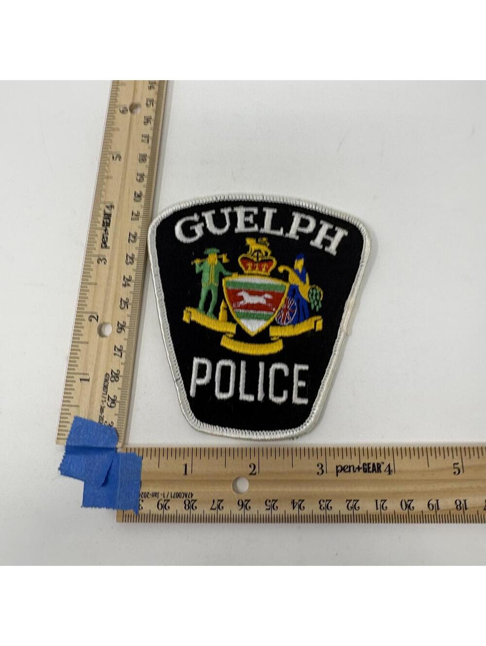 Guelph Police Department Patch Canada Ontario Historical Collectible Memorabilia